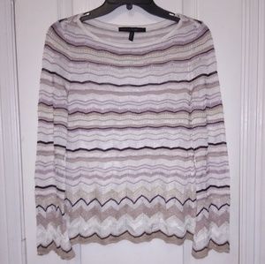 White House Black Market Striped Sweater Sz S